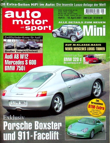Deckblatt Auto Motor und Sport (09/2001)